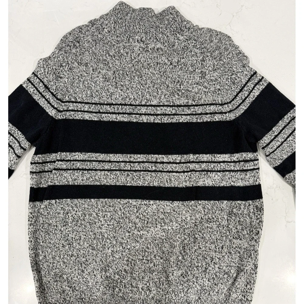 Croft & Barrow Men's Button Up Knitted Pullover Sweater 100% Cotton Size Large